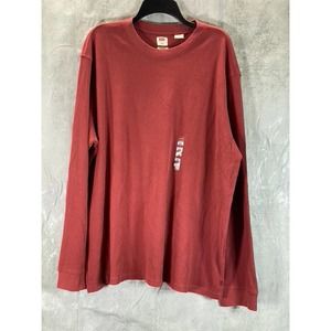 Levi's Men's Rust Standard-Fit Waffle Knit Thermal Long-Sleeve Shirt SZ 2XL